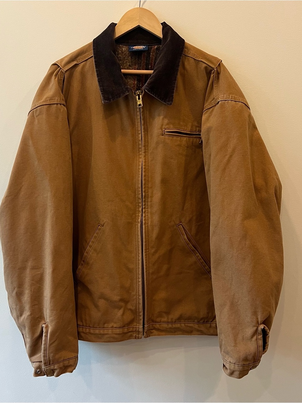 Vintage Dickies Men's Detroit Blanket Lined Style Jacket Zip Duck Canvas 3XL EUC